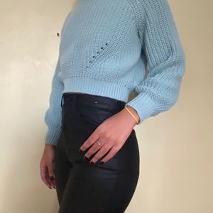 Cute crop top sweater